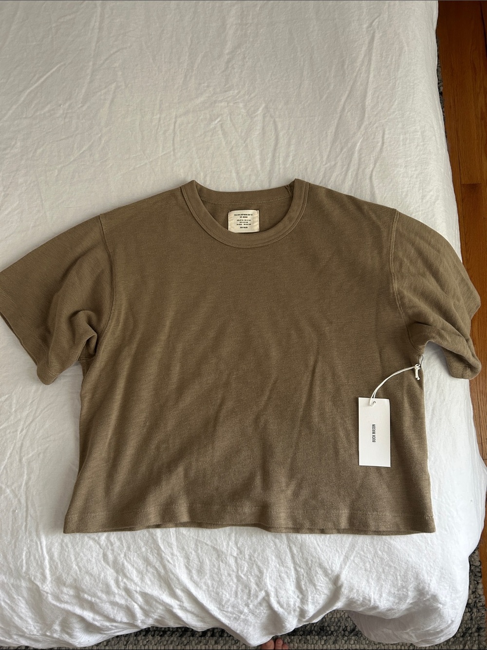 Buck Mason FIELD-SPEC BOYFRIEND CROP TEE - Picture 4 of 6